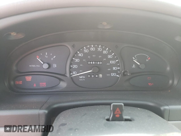 1997 Ford Escort LX with VIN 1FALP13P1VW289066, listed as a Copart auction lot 40841824 with 48,180 mi miles and Non Repairable. Bid and sale history available at DreamBid. Image 9.