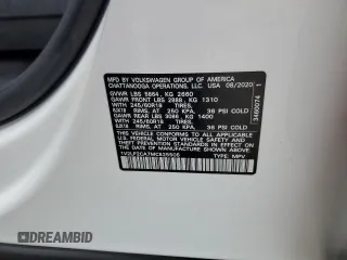 2021 Volkswagen Atlas SE с VIN 1V2LP2CA7MC525505, выставлен на аукционе Copart как лот 57610555 с пробегом 58 024 миль миль и Списание • Salvage title. История ставок и продаж доступна на DreamBid. Изображение 13.