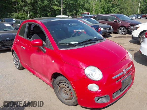 2012 FIAT 500 Sport with VIN 3C3CFFBR7CT352210, listed as a IAAI auction lot 42744930 with 165,449 mi miles and . Bid and sale history available at DreamBid. Image 1.