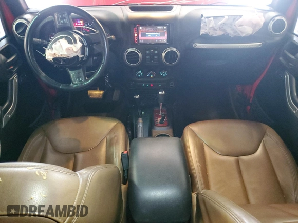 2016 Jeep Wrangler Unlimited Sahara z VIN 1C4BJWEG9GL219739, wystawiony jako Copart lot #59686315 z przebiegiem 59 242 mil mil oraz Szkoda całkowita • Salvage title. Historia ofert i sprzedaży dostępna na DreamBid. Obrazek 8.