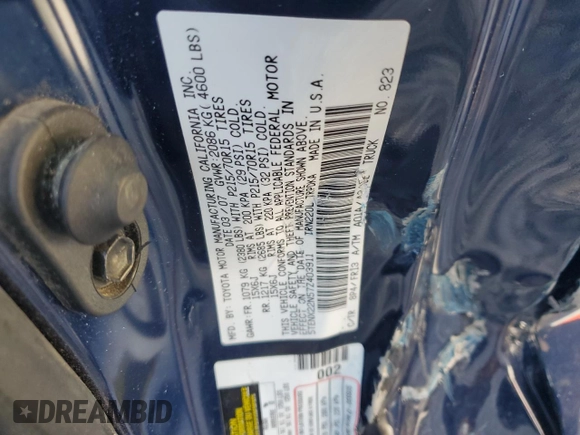 2007 Toyota Tacoma with VIN 5TENX22N57Z403911, listed as a Copart auction lot 52569695 with 0 mi miles and Salvage Title. Bid and sale history available at carsss.com. Image 14.
