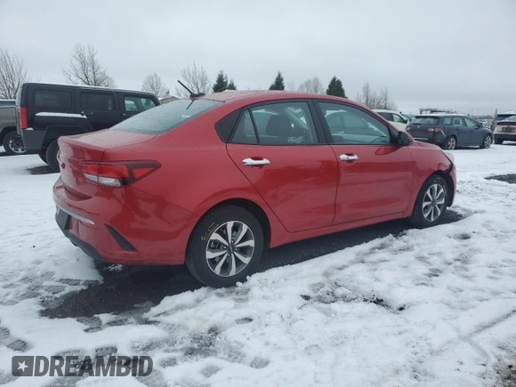 2023 Kia Rio S with VIN 3KPA24AD9PE590627, listed as a Copart auction lot 45209625 with 29,644 mi miles and Salvage Title. Bid and sale history available at carsss.com. Image 3.