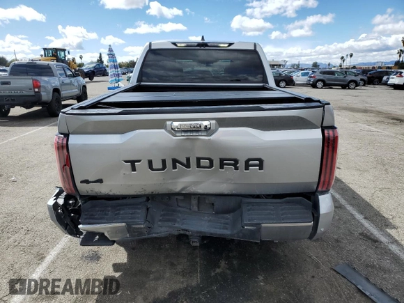 2023 Toyota Tundra Limited with VIN 5TFJA5DB4PX120864, listed as a Copart auction lot 48952505 with 19,169 mi miles and Salvage title. Bid and sale history available at DreamBid. Image 6.