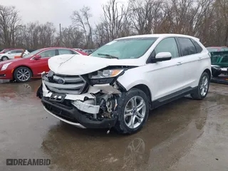 2017 Ford Edge Titanium with VIN 2FMPK4K86HBB43074, listed as a IAAI auction lot 41823238 with 120,889 mi miles. Bid and sale history available at carsss.com. Image 16.