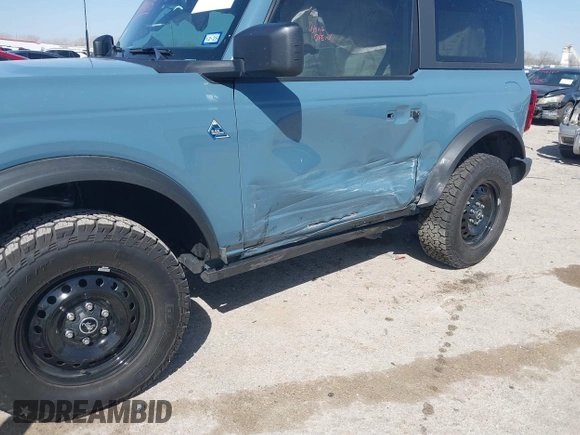 2022 Ford Bronco with VIN 1FMDE5AP8NLB71317, listed as a IAAI auction lot 41847695 with 21,484 mi miles and . Bid and sale history available at DreamBid. Image 6.