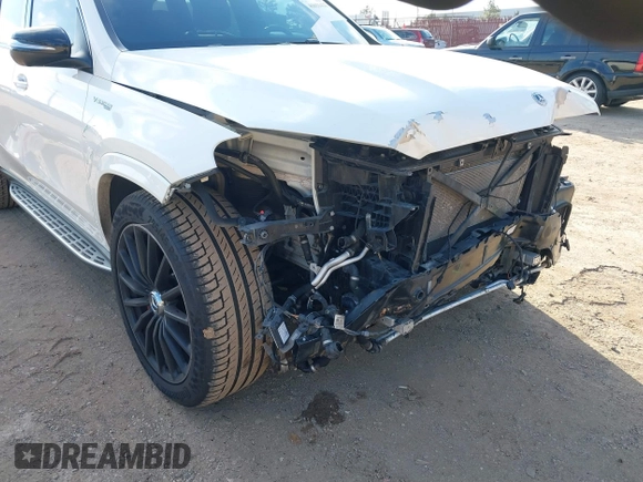 2021 Mercedes-Benz GLS 63 AMG with VIN 4JGFF8KE7MA432743, listed as a IAAI auction lot 41621423 with 65,225 mi miles and . Bid and sale history available at DreamBid. Image 18.