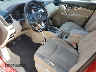 2017 Nissan Rogue S with VIN JN8AT2MV0HW258108, listed as a Copart auction lot 52141815 with 128,306 mi miles and Salvage Title. Bid and sale history available at carsss.com. Image 7.