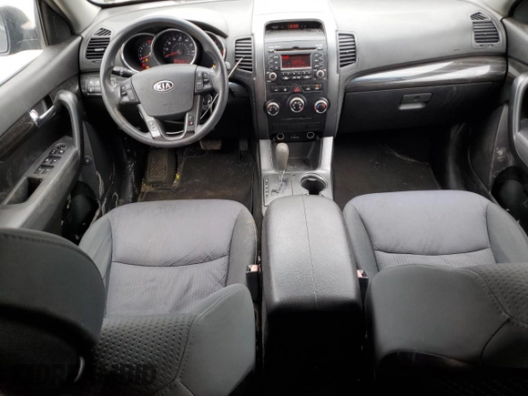 2012 Kia Sorento LX with VIN 5XYKTCA6XCG239803, listed as a Copart auction lot 51057655 with 138,758 mi miles and Salvage Title. Bid and sale history available at carsss.com. Image 8.
