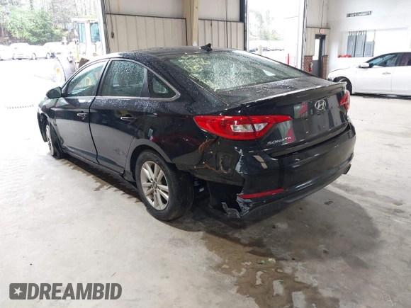 2017 Hyundai Sonata SE with VIN 5NPE24AF9HH575092, listed as a IAAI auction lot 41984989 with 141,796 mi miles. Bid and sale history available at carsss.com. Image 3.
