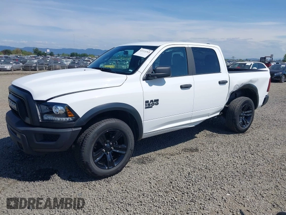 2024 Ram 1500 Classic Warlock with VIN 1C6RR7LG9RS157243, listed as a IAAI auction lot 42111265 with 19,866 mi miles. Bid and sale history available at carsss.com. Image 2.