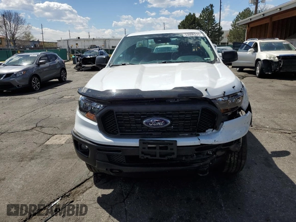 2020 Ford Ranger XL with VIN 1FTER1FH7LLA08727, listed as a Copart auction lot 53996225 with 26,131 mi miles and Salvage Title. Bid and sale history available at DreamBid. Image 5.