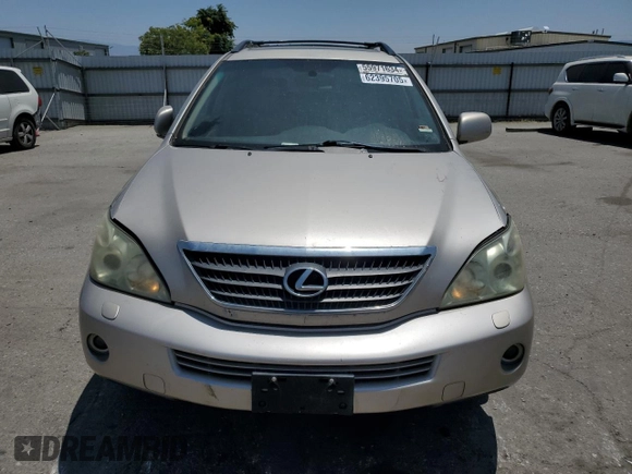 2006 Lexus RX 400h with VIN JTJHW31U660033319, listed as a Copart auction lot 62395705 with 246,546 mi miles and Clean title. Bid and sale history available at DreamBid. Image 5.