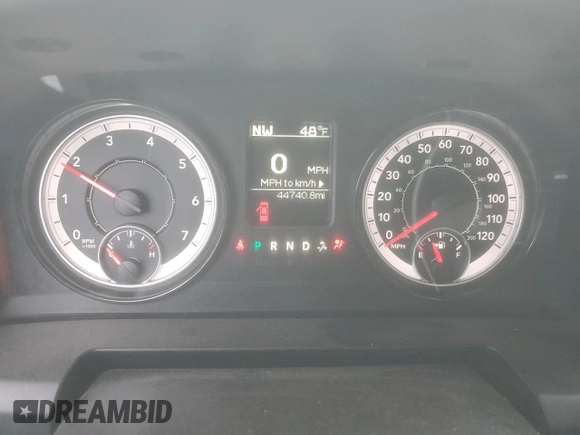 2023 Ram 1500 Tradesman z VIN 3C6RR7KG8PG571927, wystawiony jako Copart lot #87004774 z przebiegiem 44 740 mil mil oraz Szkoda całkowita • Salvage title. Historia ofert i sprzedaży dostępna na DreamBid. Obrazek 9.
