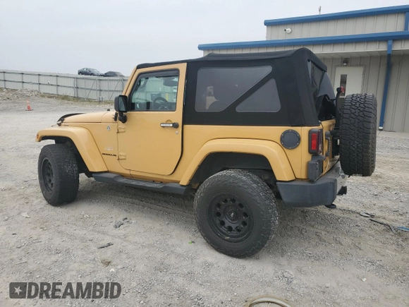 2014 Jeep Wrangler Sahara with VIN 1C4AJWBG8EL144691, listed as a Copart auction lot 71172514 with 111,322 mi miles and Salvage title. Bid and sale history available at DreamBid. Image 2.