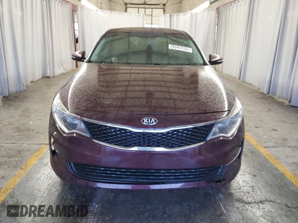 2018 Kia Optima LX with VIN 5XXGT4L31JG188692, listed as a Copart auction lot 43535805 with 83,840 mi miles and Clean Title. Bid and sale history available at carsss.com. Image 5.