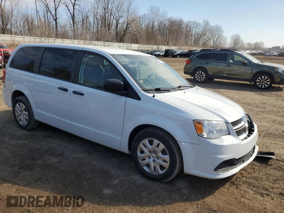 2019 Dodge Grand Caravan SE with VIN 2C4RDGBG5KR796753, listed as a Copart auction lot 49871815 with 97,983 mi miles and Salvage Title. Bid and sale history available at DreamBid. Image 4.