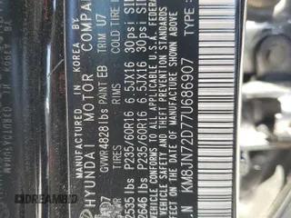 2007 Hyundai Tucson SE with VIN KM8JN72D77U686907, listed as a Copart auction lot 53286165 with 226,339 mi miles and Salvage Title. Bid and sale history available at carsss.com. Image 13.