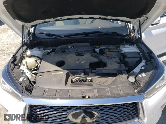 2019 Infiniti QX50 LUXE with VIN 3PCAJ5M15KF120544, listed as a Copart auction lot 52324035 with 55,618 mi miles and Salvage Title. Bid and sale history available at carsss.com. Image 12.