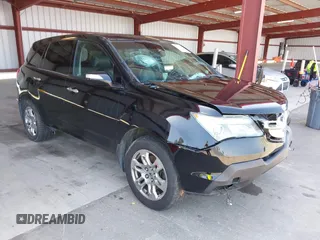 2007 Acura MDX Tech Pkg with VIN 2HNYD283X7H542563, listed as a IAAI auction lot 42122053 with 162,933 mi miles. Bid and sale history available at carsss.com. Image 1.