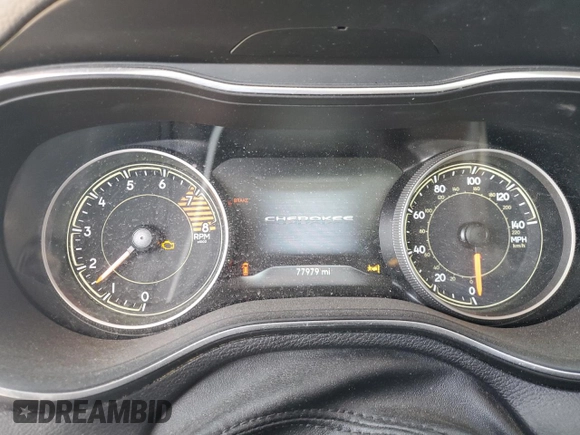 2021 Jeep Cherokee 80th Anniversary with VIN 1C4PJMMX2MD106233, listed as a Copart auction lot 52980415 with 77,979 mi miles and Salvage title. Bid and sale history available at DreamBid. Image 9.