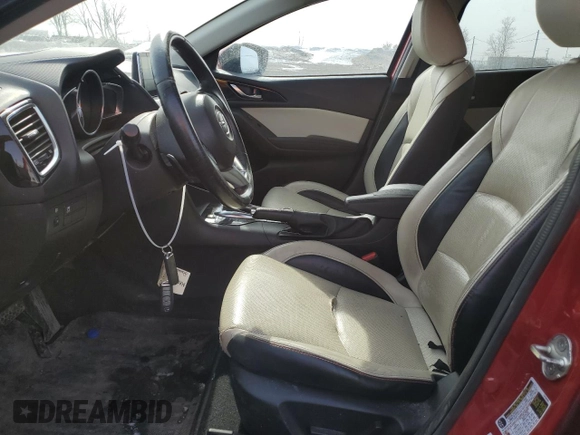 2015 Mazda 3 S Grand Touring with VIN JM1BM1W33F1260318, listed as a Copart auction lot 48729085 with 244,276 mi miles and Salvage title. Bid and sale history available at DreamBid. Image 7.