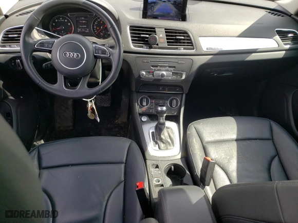 2018 Audi Q3 Premium Plus with VIN WA1JCCFS5JR028390, listed as a Copart auction lot 53043615 with 47,813 mi miles and Salvage Title. Bid and sale history available at carsss.com. Image 8.