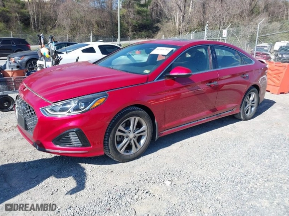 2018 Hyundai Sonata SEL with VIN 5NPE34AF5JH700978, listed as a IAAI auction lot 41901786 with 44,624 mi miles. Bid and sale history available at carsss.com. Image 2.