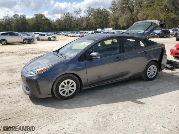 2020 Toyota Prius L Eco with VIN JTDKARFU7L3107327, listed as a Copart auction lot 48572665 with 97,328 mi miles and Salvage Title. Bid and sale history available at carsss.com. Image 1.
