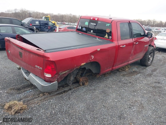 2009 Dodge Ram 1500 SLT with VIN 1D3HV18T99S789332, listed as a IAAI auction lot 41498037 with 153,571 mi miles. Bid and sale history available at carsss.com. Image 4.