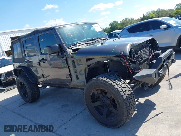 2014 Jeep Wrangler Unlimited Sport with VIN 1C4BJWDG4EL295044, listed as a IAAI auction lot 41997837 with 143,447 mi miles. Bid and sale history available at carsss.com. Image 13.