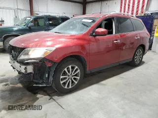 2015 Nissan Pathfinder SV with VIN 5N1AR2MM0FC670797, listed as a Copart auction lot 82392054 with 152,608 mi miles and Salvage Title. Bid and sale history available at carsss.com. Image 1.
