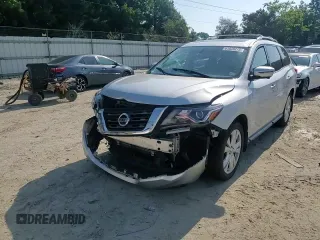 2018 Nissan Pathfinder SL with VIN 5N1DR2MN2JC638240, listed as a Copart auction lot 61828275 with 131,216 mi miles and Salvage title. Bid and sale history available at DreamBid. Image 14.