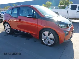 2015 BMW i3 with VIN WBY1Z4C56FV504474, listed as a IAAI auction lot 41449115 with 101,960 mi miles. Bid and sale history available at carsss.com. Image 1.