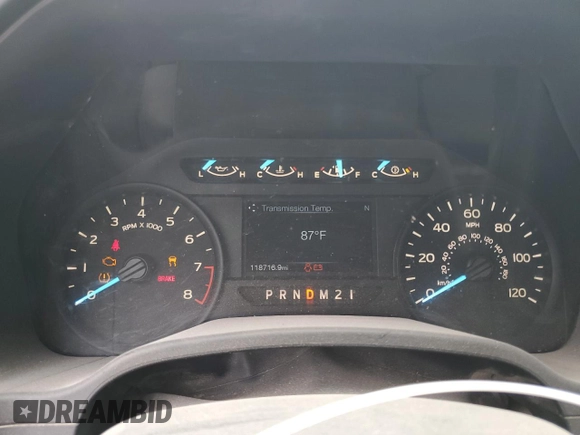 2018 Ford F-150 XL with VIN 1FTMF1CBXJKG02753, listed as a Copart auction lot 53904495 with 118,716 mi miles and Salvage Title. Bid and sale history available at carsss.com. Image 9.