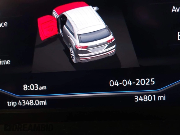 2023 Volkswagen Atlas SE z VIN 1V2KC2CA6PC210593, wystawiony jako IAAI lot #41957633 z przebiegiem 34 801 mil mil oraz . Historia ofert i sprzedaży dostępna na DreamBid. Obrazek 7.