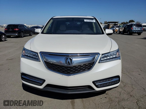 2016 Acura MDX с VIN 5FRYD3H20GB018622, выставлен на аукционе Copart как лот 53746995 с пробегом 66 110 миль миль и Списание • Salvage title. История ставок и продаж доступна на DreamBid. Изображение 5.