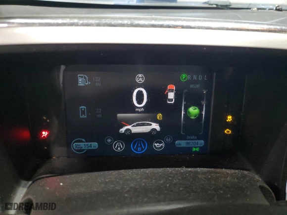 2013 Chevrolet Volt with VIN 1G1RB6E45DU133523, listed as a Copart auction lot 48653675 with 96,204 mi miles and Salvage Title. Bid and sale history available at carsss.com. Image 9.