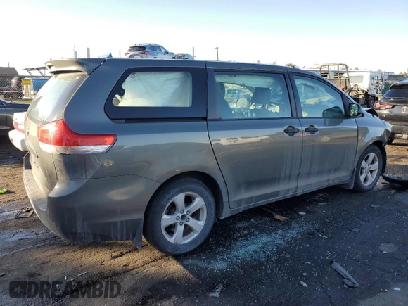 2012 Toyota Sienna with VIN 5TDZK3DC7CS177475, listed as a Copart auction lot 42987655 with 171,641 mi miles and Salvage Title. Bid and sale history available at carsss.com. Image 3.