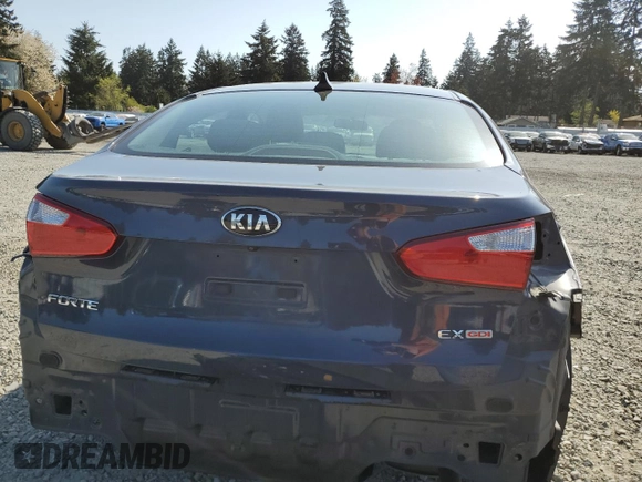 2014 Kia Forte EX with VIN KNAFX4A81E5050091, listed as a Copart auction lot 53796535 with 86,378 mi miles and Salvage Title. Bid and sale history available at carsss.com. Image 6.