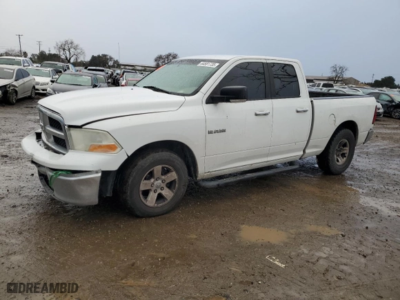 2010 Dodge Ram 1500 SLT with VIN 1D7RB1GP0AS182224, listed as a Copart auction lot 44581735 with 207,531 mi miles and Salvage Title. Bid and sale history available at carsss.com. Image 1.