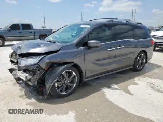 2023 Honda Odyssey Elite z VIN 5FNRL6H96PB039966, wystawiony jako Copart lot #53209515 z przebiegiem 29 644 mil mil oraz Szkoda całkowita • Salvage title. Historia ofert i sprzedaży dostępna na DreamBid. Obrazek 1.