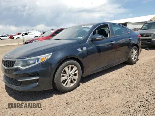 2016 Kia Optima LX with VIN 5XXGT4L39GG028455, listed as a Copart auction lot 62902685 with 109,417 mi miles and Salvage title. Bid and sale history available at DreamBid. Image 1.