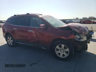 2012 Chevrolet Traverse 1LT with VIN 1GNKRGED0CJ164101, listed as a Copart auction lot 52627335 with Not Provided miles and Salvage Title. Bid and sale history available at DreamBid. Image 4.