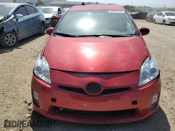 2010 Toyota Prius II with VIN JTDKN3DU3A0077648, listed as a Copart auction lot 54373125 with 187,969 mi miles and Salvage Title. Bid and sale history available at DreamBid. Image 5.
