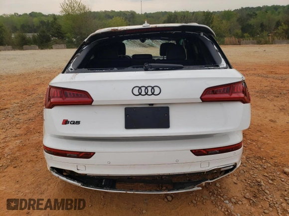 2018 Audi SQ5 Premium Plus with VIN WA1A4AFY4J2008646, listed as a Copart auction lot 47783603 with 63,074 mi miles. Bid and sale history available at carsss.com. Image 6.