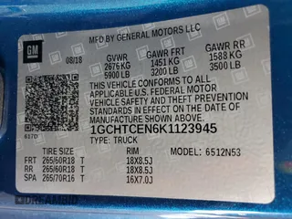 2019 Chevrolet Colorado 4WD LT with VIN 1GCHTCEN6K1123945, listed as a Copart auction lot 79810174 with 29,463 mi miles and Salvage Title. Bid and sale history available at carsss.com. Image 12.