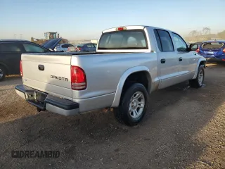 2004 Dodge Dakota Sport with VIN 1D7HL38N24S634602, listed as a Copart auction lot 74386034 with 158,855 mi miles and Salvage Title. Bid and sale history available at carsss.com. Image 3.