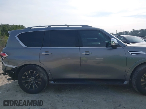 2018 Nissan Armada Platinum with VIN JN8AY2NF7J9331679, listed as a IAAI auction lot 41270116 with 115,433 mi miles. Bid and sale history available at carsss.com. Image 14.