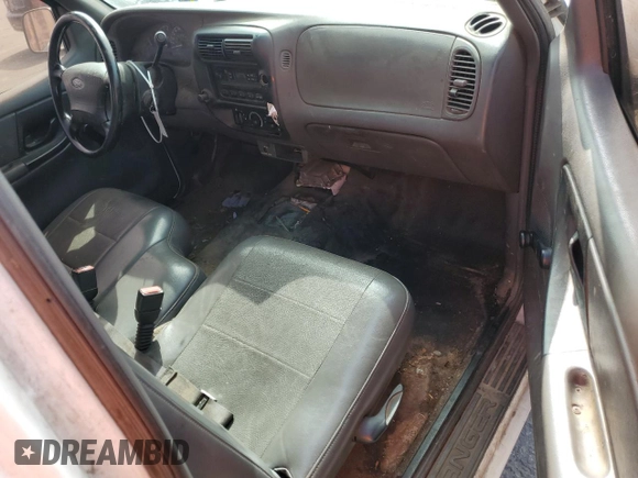 2002 Ford Ranger XL Fleet with VIN 1FTYR10E02PA63992, listed as a Copart auction lot 74987714 with 188,731 mi miles and Salvage Title. Bid and sale history available at carsss.com. Image 8.