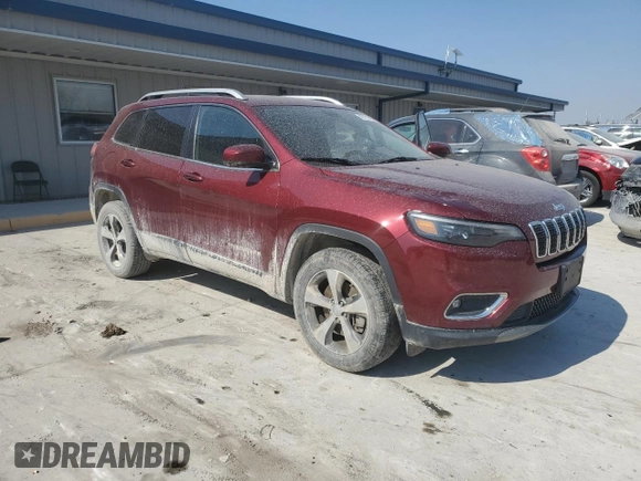2019 Jeep Cherokee Limited with VIN 1C4PJMDX9KD373902, listed as a Copart auction lot 49121665 with 115,774 mi miles and Salvage Title. Bid and sale history available at carsss.com. Image 4.